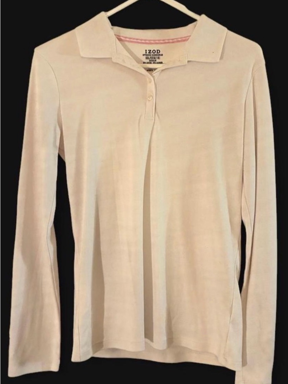 Izod Girls Light Pink Schoolwear Polo Top
